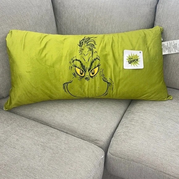 💚Grinch Body Pillow Grinch Face on the Front - Picture 4 of 4